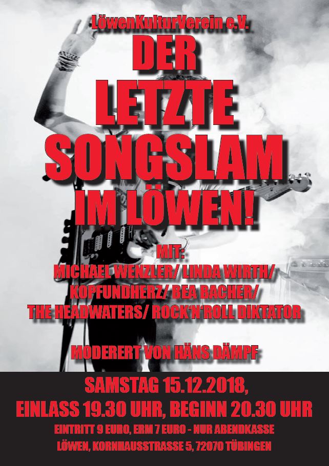 SongSlam Tübingen 15.12.2018